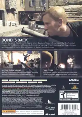 007 Quantum of Solace (USA) box cover back